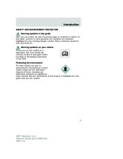2007 Ford Explorer Owners Manual, 2007 page 5