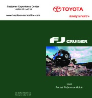 2007 Toyota FJ Cruiser Reference Owners Guide, 2007 page 1