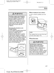 2005 Mazda 3 Owners Manual, 2005 page 21