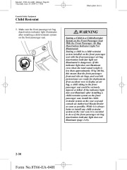 2005 Mazda 3 Owners Manual, 2005 page 44