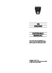 Land Rover 3.5, 3.9 and 4.2 Litre V8 engines Parts Catalog, 1996 page 2