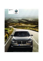 2009 BMW 7-Series 750i 750Li F01 F02 Owners Manual, 2009 page 1