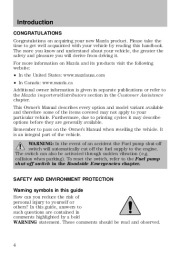 2010 Mazda Tribute Owners Manual, 2010 page 6