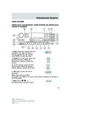 2007 Ford Taurus Owners Manual, 2007 page 15