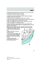 2007 Ford Taurus Owners Manual, 2007 page 37