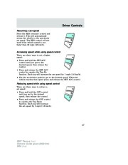 2007 Ford Taurus Owners Manual, 2007 page 47