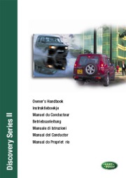 2001 Land Rover Discovery Series II Owners Manual Handbook page 1