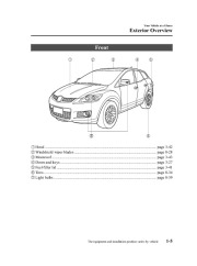 2009 Mazda CX 7 Owners Manual, 2009 page 11