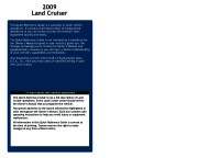 2009 Toyota Land Cruiser Quick Reference Owners Guide, 2009 page 2