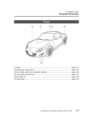 2009 Mazda MX 5 Miata Owners Manual, 2009 page 11