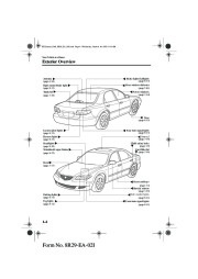 2003 Mazda 6 Owners Manual, 2003 page 10