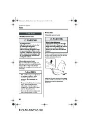 2003 Mazda 6 Owners Manual, 2003 page 12