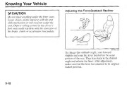 2002 Kia Sportage Owners Manual, 2002 page 20