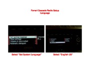 Ferrari Cascade Radio Setup Language Operation Owners Manual page 5