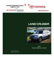 2007 Toyota Land Cruiser Reference Owners Guide page 1