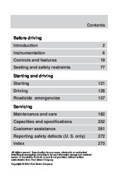 2000 Ford Focus Owners Manual page 1