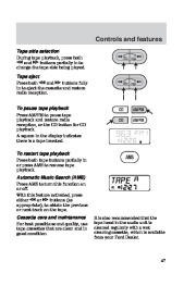 2000 Ford Focus Owners Manual, 2000 page 47