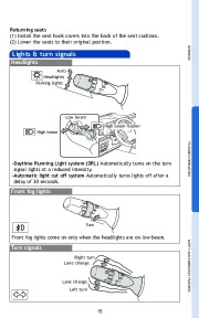 2010 Toyota Land Cruiser Quick Reference Owners Guide, 2010 page 17