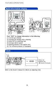 2010 Toyota Land Cruiser Quick Reference Owners Guide, 2010 page 26