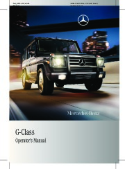 2009 Mercedes-Benz G500 W463 G55 AMG Owners Manual, 2009 page 1