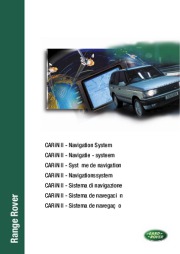 1999 Land Rover CARiN II Navigation System Manual page 1