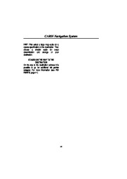 Land Rover CARiN II Audio and Navigation System Manual, 1999 page 19