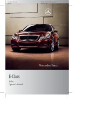 2010 Mercedes-Benz E-Class Sedan Operators Manual E350 E550 Sport and Luxury, 2010 page 1