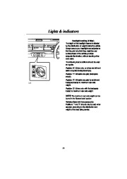 Land Rover Defender 90, 110, 130 Td5, Tdi, V8 Owners Manual, 1999 page 36