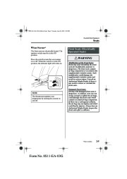 2004 Mazda 6 Owners Manual, 2004 page 15