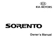 2003 Kia Sorento Owners Manual, 2003 page 1