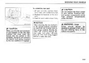 2003 Kia Sorento Owners Manual, 2003 page 31