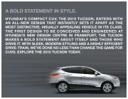 2010 Hyundai Tuscon Brochure, 2010 page 3