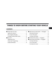 2009 Chrysler Sebring Sedan Owners Manual, 2009 page 11