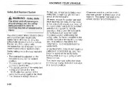 2003 Kia Sedona Owners Manual, 2003 page 40