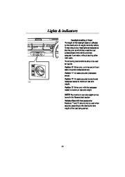 Land Rover Defender 90, 110, 130 Owners Manual, 1997 page 36