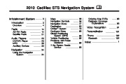 2010 Cadillac STS Navigation System Manual page 1