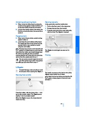 2006 BMW X3 2.5i 3.0i E83 Owners Manual, 2006 page 23