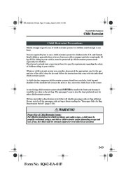 2002 Mazda MX 5 Miata Owners Manual, 2002 page 21