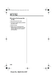 2002 Mazda MX 5 Miata Owners Manual, 2002 page 30