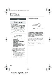 2002 Mazda MX 5 Miata Owners Manual, 2002 page 38