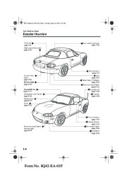 2002 Mazda MX 5 Miata Owners Manual, 2002 page 8