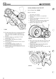 Land Rover Defender 90, 110, 130 Td5, Tdi, V8 Parts Catalog, 1990 page 36