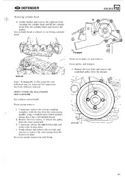Land Rover Defender 90, 110, 130 Td5, Tdi, V8 Parts Catalog, 1990 page 45