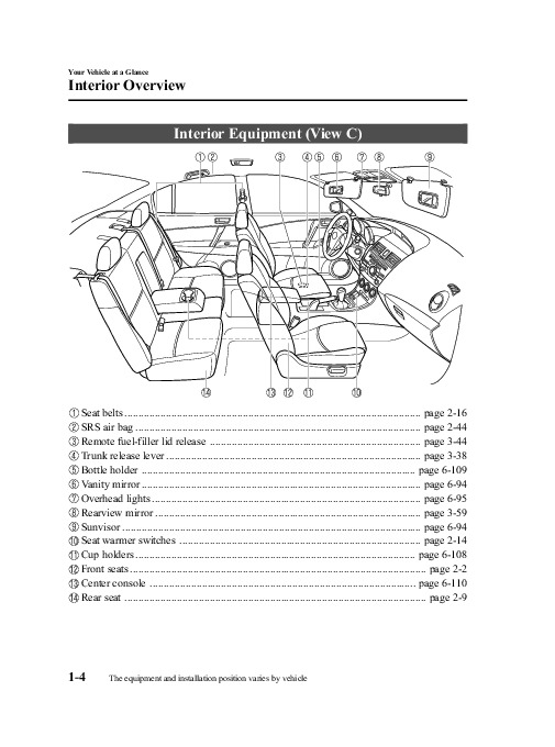 2010 Mazda 3 Owners Manual