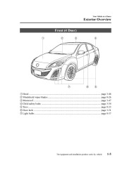 2010 Mazda 3 Owners Manual, 2010 page 11