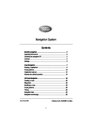 Land Rover CARiN III Audio and Navigation System Manual, 2001 page 2