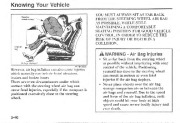 Kia Kia Sportage Owners Manual, 2001 page 49