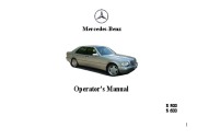 1995 Mercedes-Benz S500 S600 Coupe W140 Owners Manual, 1995 page 1