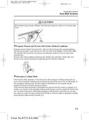 2004 Mazda MX 5 Miata Owners Manual, 2004 page 17