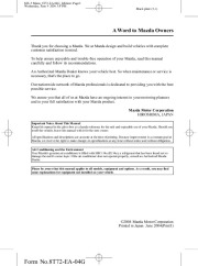 2004 Mazda MX 5 Miata Owners Manual, 2004 page 3